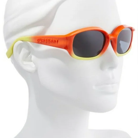 Burberry Sunglasses BE 4338 3935/87 56-19-135 Milton Orange Yellow Grey Burberry Sunglasses BE 4338 3935/87 56-19-135 Milton Orange  main image 4